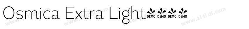 Osmica Extra Light字体转换
